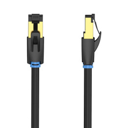 Сетевой кабель CAT8 SFTP Vention IKABD RJ45 Ethernet 40Гбит/с 0,5м Черный