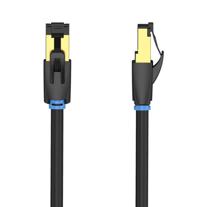 Сетевой кабель CAT8 SFTP Vention IKABD RJ45 Ethernet 40Гбит/с 0,5м Черный