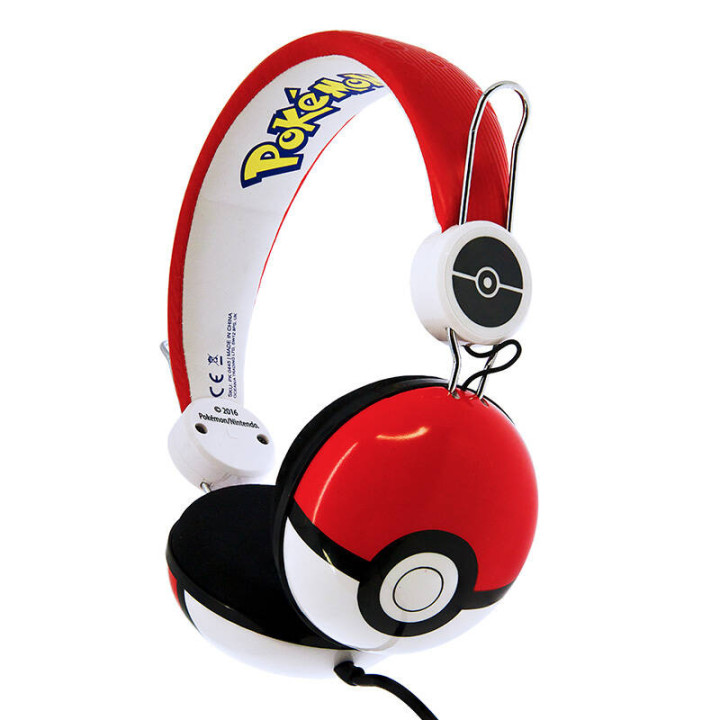 Проводные наушники для детей OTL Pokemon Pokeball Dome (красные)