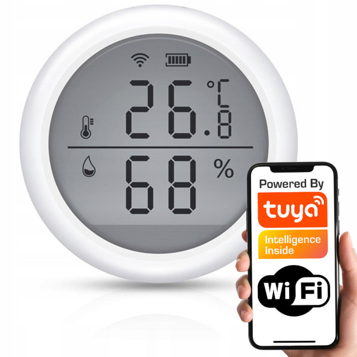 Mini WiFi Temperature & Humidity Sensor with LCD Display | TUYA Smart