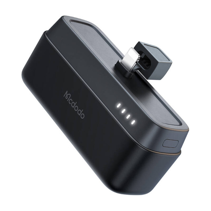 Mcdodo Power Bank MC-6281 20W, 5000mAh ze złączem Lightning (czarny)