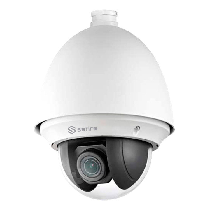 SAFIRE SF-IPSD7025UWH-2 25-fach PTZ-Speed-Dome-IP-Kamera, 2 MP, WLAN und PoE, IP66, 4,8–120 mm Objektiv, 256 GB microSD