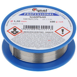 Solder Wire Wire Pre-1.20/100 Unipress Cynel