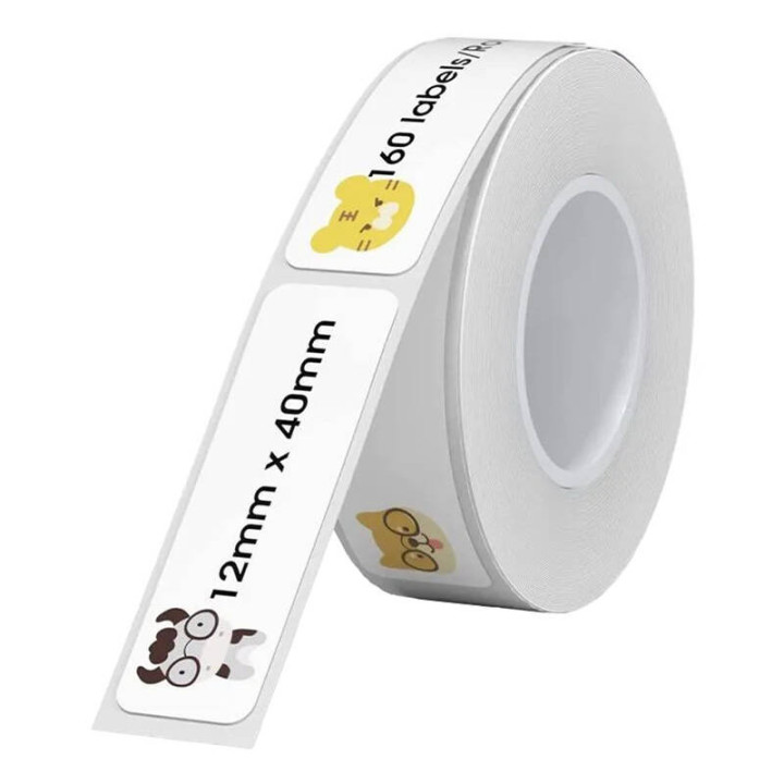 Etiquetas térmicas pegatinas Niimbot 12x40 mm, 160 piezas