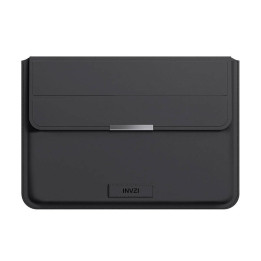Funda / Funda de Cuero INVZI con Función de Soporte para MacBook Pro/Air 13"/14" (Negro)