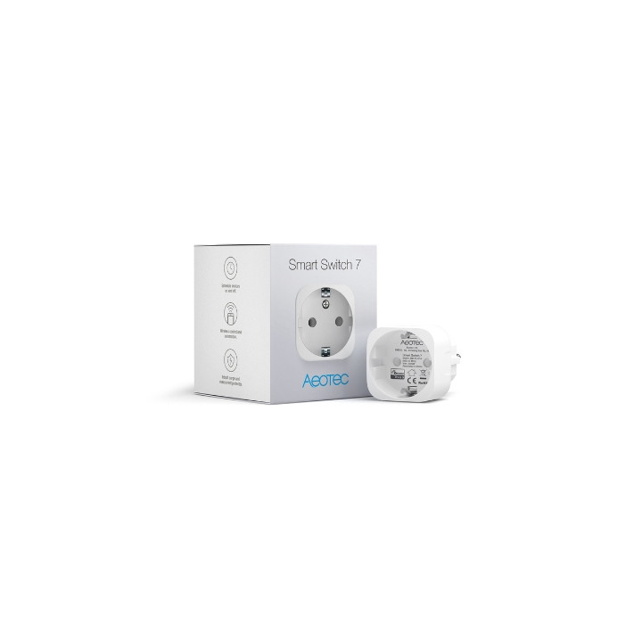 Aeotec Smart Switch 7, интеллектуальная розетка с измерителем мощности, с протоколом Z-Wave (ZW175-C16)