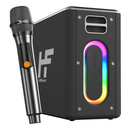 Динамик HiFuture Music Box Bluetooth + 2 микрофона (черный)