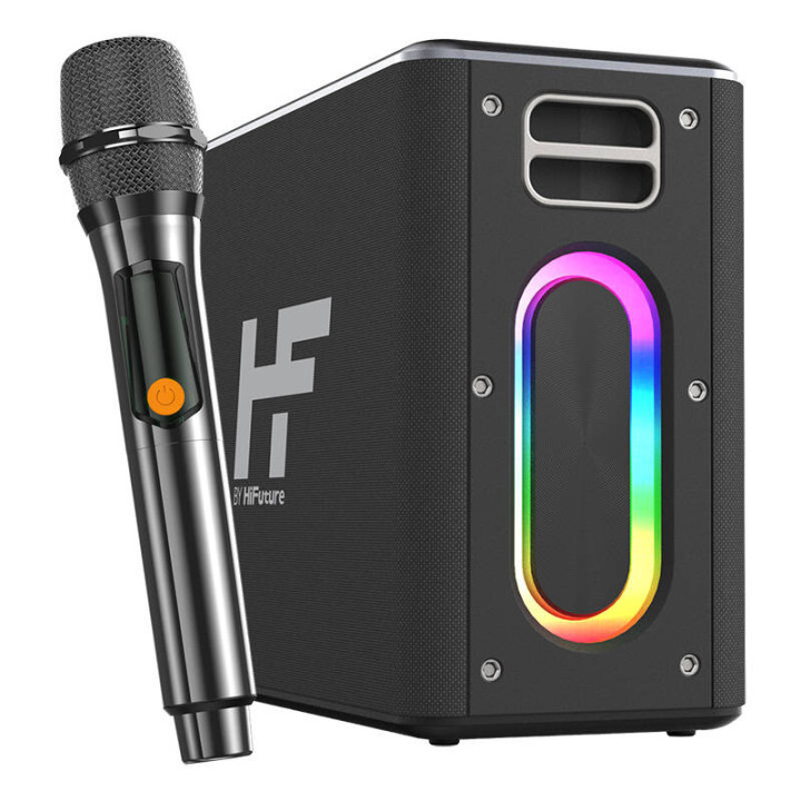 Динамик HiFuture Music Box Bluetooth + 2 микрофона (черный)