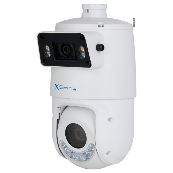 X-SECURITY XS-IPSD6325TA-4P-DL-TANDEM 4MP PTZ Speed Dome IP-Kamera mit 25-fach optischem Zoom, 100 m IR, IP66, PoE und WLAN