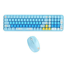 Juego de teclado y ratón inalámbricos MOFII Baby Bear (azul)