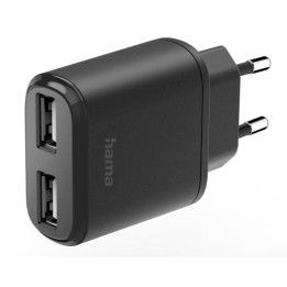 Caricatore da muro Hama 2x USB 12W czarna