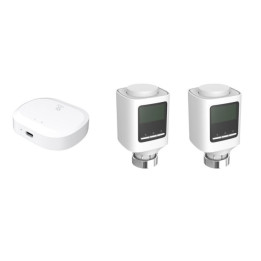 WOOX R7067 Zestaw 2x inteligentna inteligentna głowica grzejnikowa, 1x bramka ZIGBEE