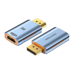 Adapter HDMI żeński na DisplayPort męski Vention HFMH0 8K 60HZ (niebieski)