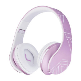 Auriculares inalámbricos para niños PowerLocus P2 (rosa-blanco)