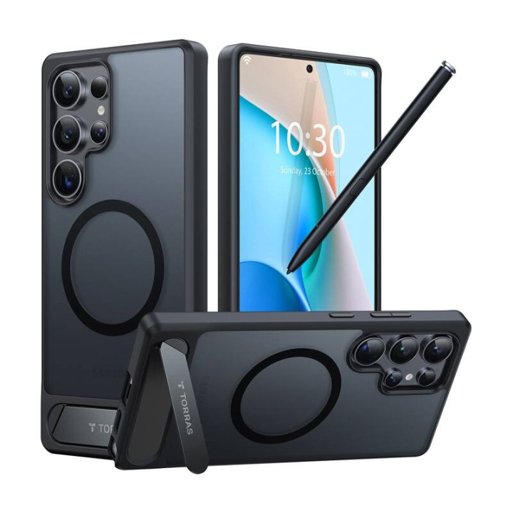 Чехол Torras для телефона Pstand Series для Samsung S25 Ultra (черный)