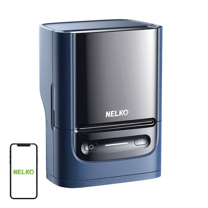 Impresora térmica de etiquetas Nelko PM220 (azul)