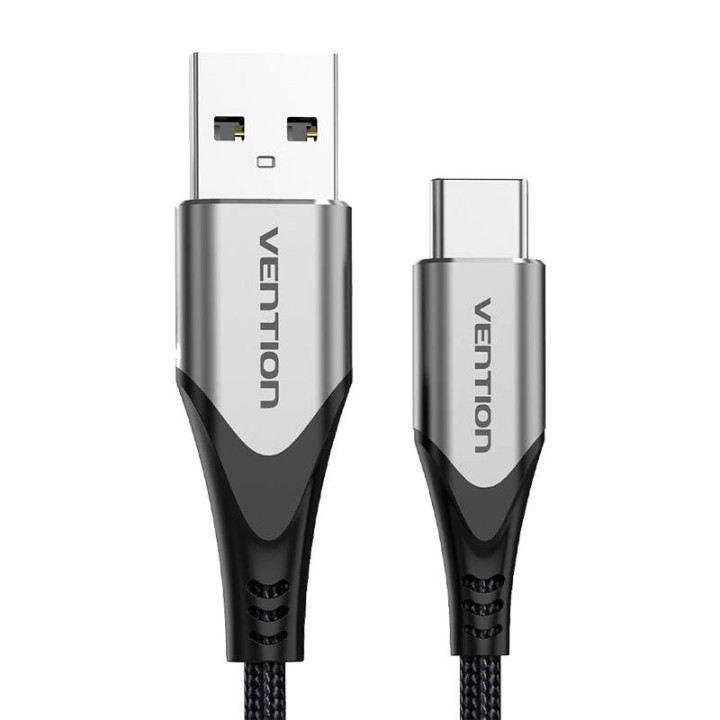 Кабель USB 2.0 A — USB-C 3A 0,5 м Vention CODHD серый