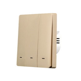 SmartWise B63 UNI Zigbee 3.0 + RF, 3-клавишный интеллектуальный настенный выключатель, универсальная проводка, физическая кнопка