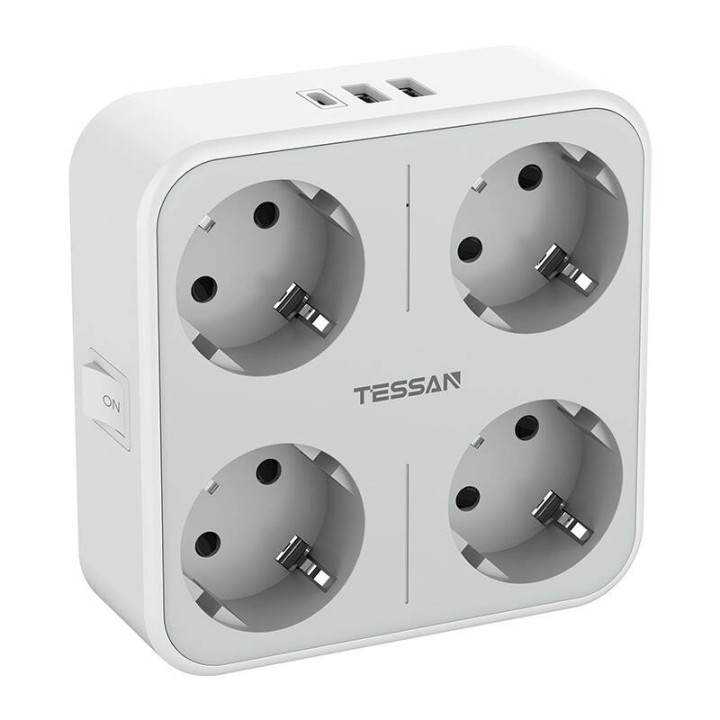 Tessan Wandsteckdose TS-302-DE-C