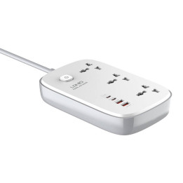 Power Strip GaN LDNIO SC3416  EU 65W white + EU plug