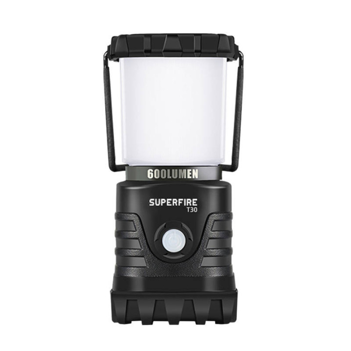 Superfire T30 Campinglampe, 600 lm, USB, 4 Modi