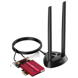 PCIE WI-FI 6E NETZWERKADAPTER WE4000 Bluetooth 5.3 2,4 GHz, 5 GHz, 6 GHz 574 Mbit/s + 2402 Mbit/s + 2402 Mbit/s CUDY