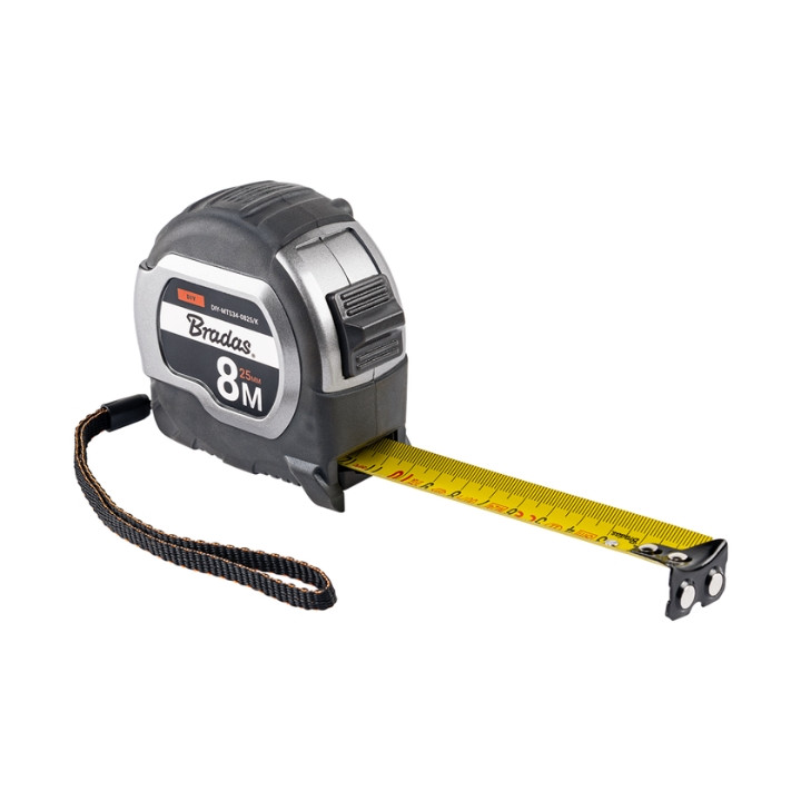 TAPE MEASURE DIY-MTS34-0825/K 8 m BRADAS