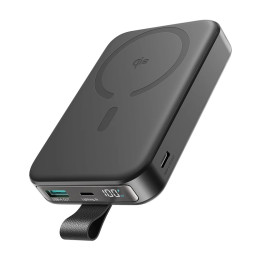 Power bank wireless magnetico Joyroom JR-PBM11 22,5 W con supporto (nero)