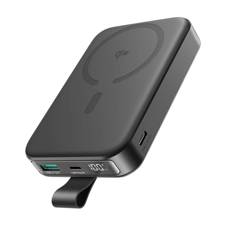 Power bank wireless magnetico Joyroom JR-PBM11 22,5 W con supporto (nero)