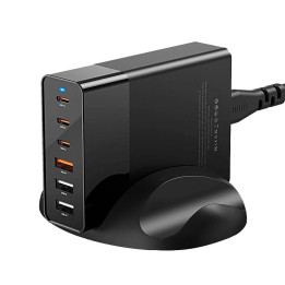 Caricatore da muro Blitzwolf BW-S25, 75W, 3x USB + 3x USB-C (nero)