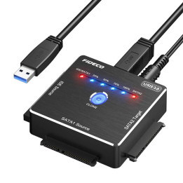 Adapter HDD/SSD z funkcją klonowania FIDECO PL06 (USB 3.0, SATA/IDE)