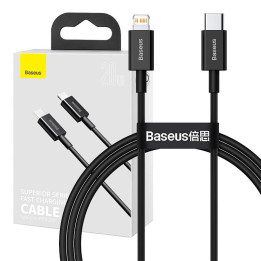 Cavo Baseus serie Superior da USB-C a IP, 20 W, PD, 1 m (nero)