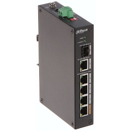 DAHUA PFS3106-4ET-60-V2 Industrial PoE Switch, 4 PoE Ports + 2 SFP