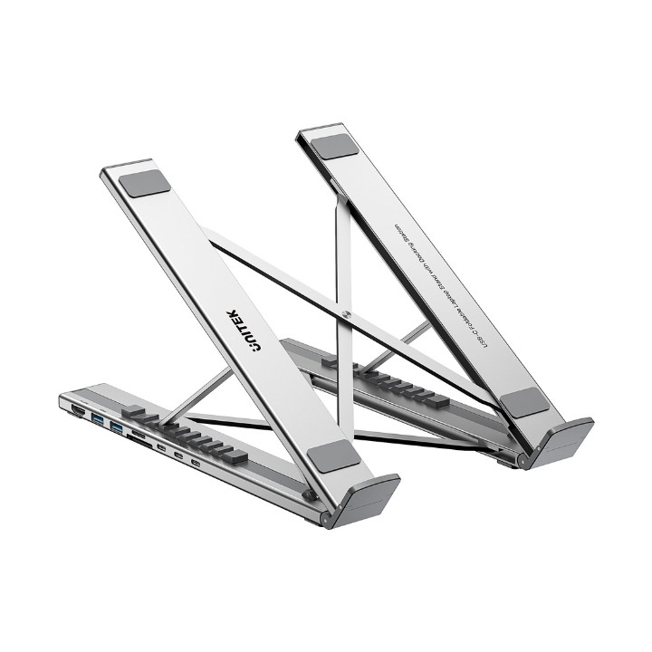 FOLDING LAPTOP STAND D1137AGY01 WITH HUB AND SD CARD READER UNITEK