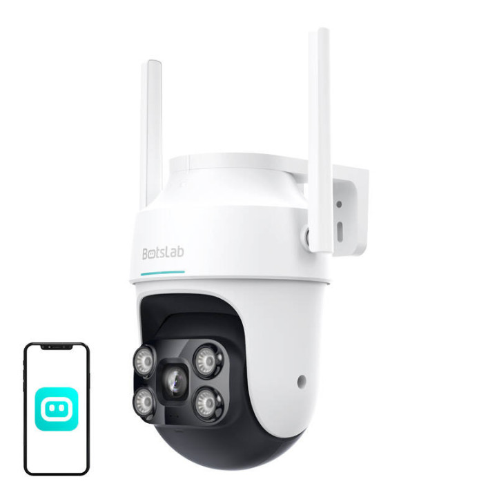 Уличная Wi-Fi камера 360° Botslab PT W312 4MP 5G