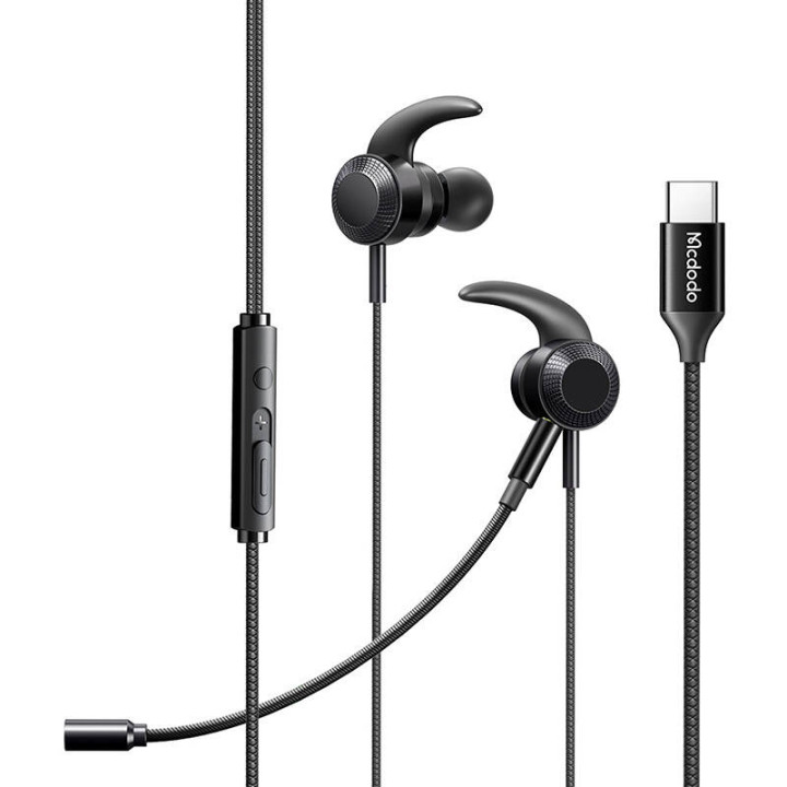 Игровые наушники Mcdodo HP-1340 с микрофоном, USB-C (черные)
