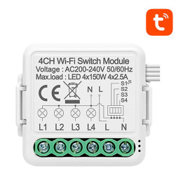 Smart Switch Modul WiFi Avatto N-WSM01-4 TUYA