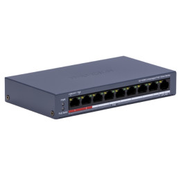 Hikvision DS-3E0109P-E/M(C) 8-портовый PoE коммутатор 64W