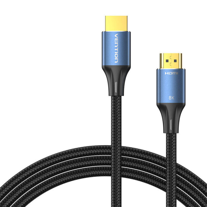 Kabel HDMI 2.1 Vention ALGLI, 3 m, 8K 60 Hz/ 4K 120 Hz (niebieski)
