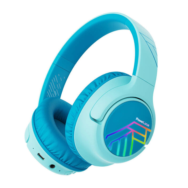 Auriculares inalámbricos PowerLocus Bobo para niños (azul)