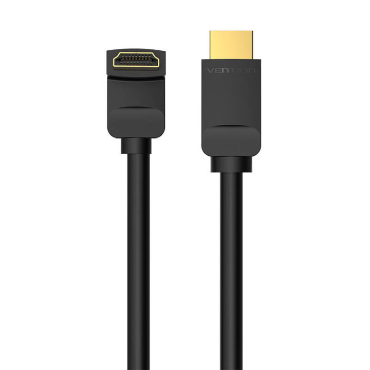 Kabel HDMI 2.0 Vention AAQBH 2 m, Kątowy 270°, 4K 60 Hz (czarny)