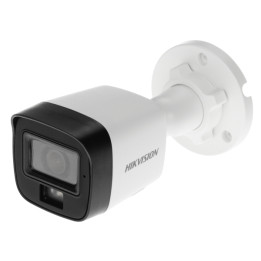 Hikvision DS-2CE16K0T-LPFS (2,8 mm) 3K Cámara mini tipo bala fija con audio ligero híbrido inteligente