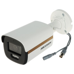 Cámara tipo bala fija PoC de doble luz Hikvision DS-2CE12KF3T-LE (2,8 mm) 3K ColorVu