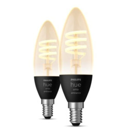 Philips Hue E14 WA 4.6W Filament candle 2-pack