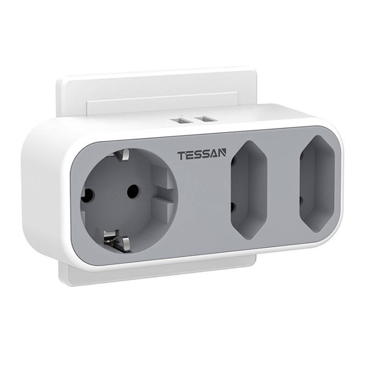 Toma de pared Tessan TS-324-DE