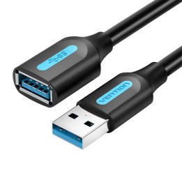 Кабель-удлинитель USB 3.0 A «папа-мама» Vention CBHBD 0,5м черный