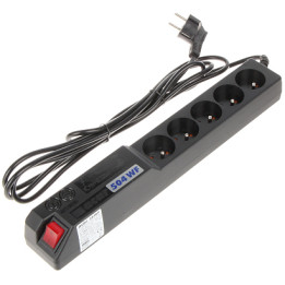 ACAR-504/WF/RACK Inteligentna listwa zasilająca Wi-Fi 4 gniazda 230V 10A z pilotem i timerem