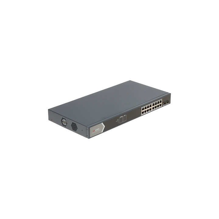 CONMUTADOR POE DS-3E0518P-E/M 16 PUERTOS SFP Hikvision