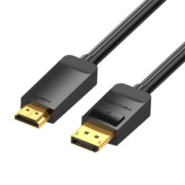 Kabel DisplayPort 1.2 na HDMI 1.4 HAGBI 3 m, 4K 30 Hz (czarny)