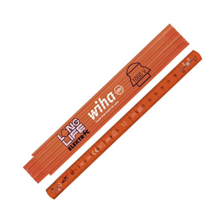 ELECTRICIAN'S FOLDING RULER WH-LONGLIFE/42068 2 m WIHA